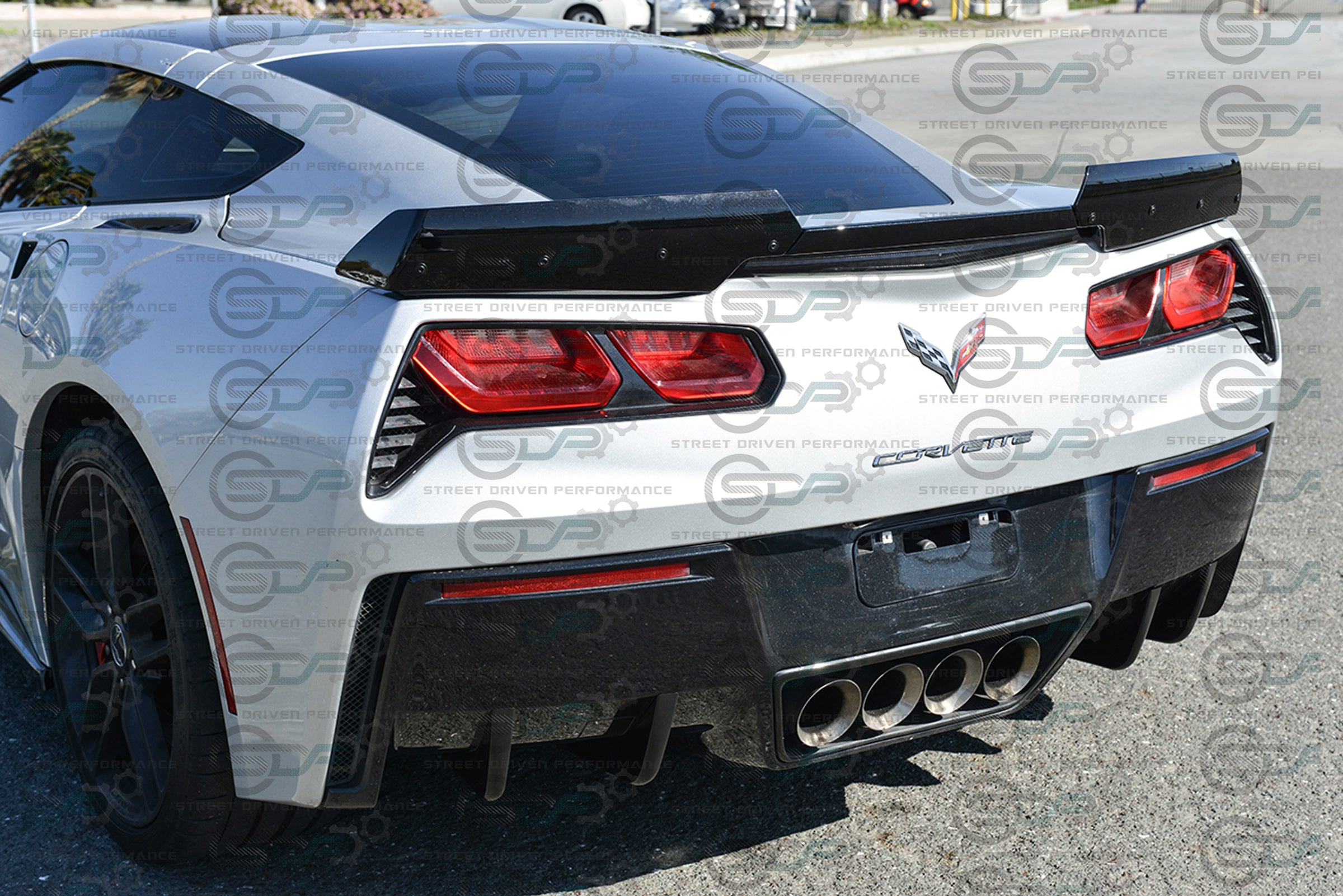 2014-2019 C7 Corvette - Rear Bumper Diffuser Fins